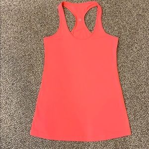 lululemon Cool Racerback neon orange tank
